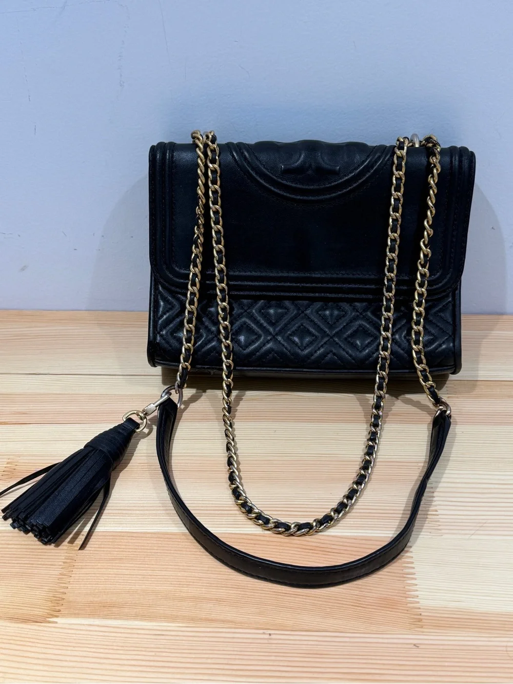 Tory Burch Fleming Convertible Shoulder Bag - Black